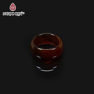 Nhẫn nam đá mã não đỏ mệnh hỏa thổ - Ngọc Qúy Gemstones