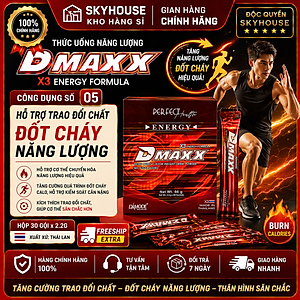 DMAXX thức uống bổ sung vitamin năng lượng không đường DAMODE 1 gói dùng thử màu đỏ