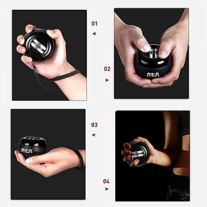 LED Wrist Ball Trainer Gyroscope Ball Gyro Arm Power Exerciser