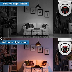 Camera IP Ốp trần mini X8700 xoay 360 độ siêu nét 2.0Mp chuẩn FullHD tích hợp đèn LED có màu ban đêm - Hàng nhập khẩu