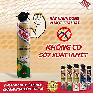 Bình xịt muỗi, kiến, gián, côn trùng ARS không mùi siêu mạnh diệt mọi côn trùng FTAKY