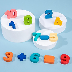 Bảng Gỗ Ghép Hình + Câu Cá Lôgarit 7 in 1 cho bé