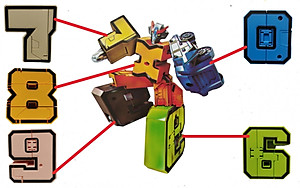 Đồ Chơi Lắp Ghép Bộ Chữ Số Biến Hình Từ 0 1 2 3 4 5 6 7 8 9 Thành Robot - Đồ Chơi Trẻ Em HT SYS - Đồ Chơi Xếp Hình
