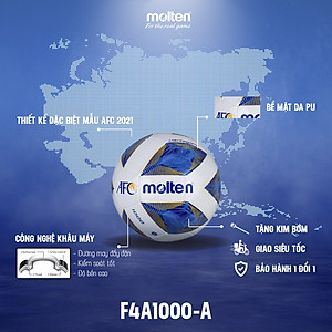 Bóng đá Molten F4A1000-A số 4 - Chính hãng