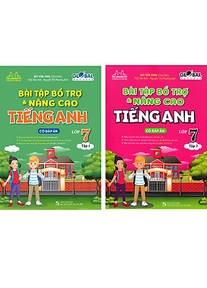 Combo The Langmaster - Bài Tập Bổ Trợ Và Nâng Cao Tiếng Anh Lớp 7 - Tập 1 + 2 (Có Đáp Án) - Global Success (Bộ 2 Cuốn) _MT