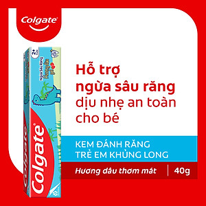 Kem đánh răng Colgate trẻ em hương dâu 40g - Kỳ Lân/Khủng Long - Giao ngẫu nhiên