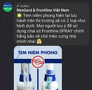 Thuốc Xịt Hỗ Trợ Điều Trị Bọ Chét, Ve, Rận Chó Mèo Merial Frontline Spray (100ml)
