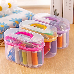 Hộp Kim Chỉ May Vá Quần Áo Xách Tay Mini 55 Món Du Lịch Tiện Lợi Giao Màu Ngẫu Nhiên - Hàng Loại 1 - Chính Hãng MINIIN