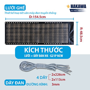 BỘ DÂY ĐAN VÀ LƯỚI GHẾ XẾP THƯ GIÃN HAKAWA HK-G21P NEW