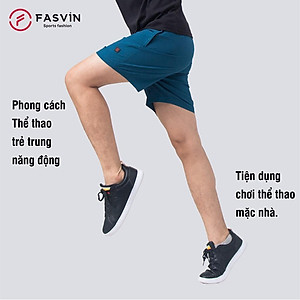 Quần đùi nam ngắn chạy bộ Fasvin R21451.HN vải Dù Gió nhẹ mát tiện dụng thể thao hay mặc nhà