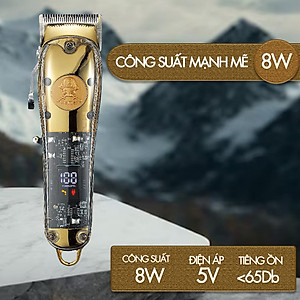 Tông đơ cắt tóc chuyên nghiệp Kemei KM-1829 công suất mạnh 8W phiên bản thấy mạch sạc nhanh USB tiện lợi
