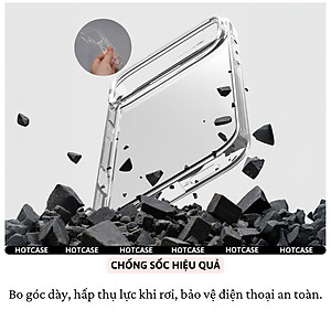 Ốp lưng dẻo silicon trong suốt mỏng 0.6mm cho iPhone 17 Pro Max / 17 Air / iP 17 Pro / 17 hiệu Hotcase Ultra thin - Chống trầy xước, siêu mỏng, độ trong full HD - Hàng nhập khẩu