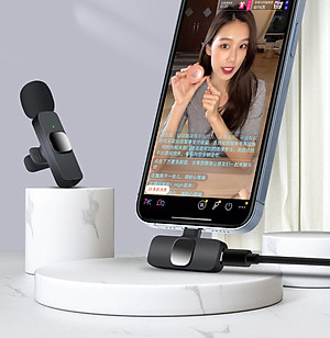 Mic thu âm cài áo không dây K9 thu âm to rõ, lọc ồn tốt, micro phục vụ quay vlog, livestream, youtube, tiktok - Hàng nhập khẩu