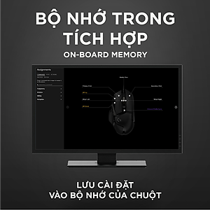 Chuột game hiệu suất cao Logitech G502 Hero - Cảm biến Hero 25k, RGB Lightsync, 11 nút lập trình, điều chỉnh trọng lượng, PC -Hàng Chính Hãng