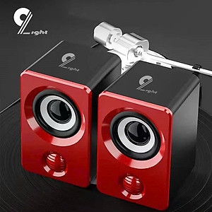 Loa vi tính để bàn SUPER BASS cực đã dòng loa cao cấp cho laptop, pc, điện thoại MÀU ĐEN 106x66mm - Hàng Chính Hãng 