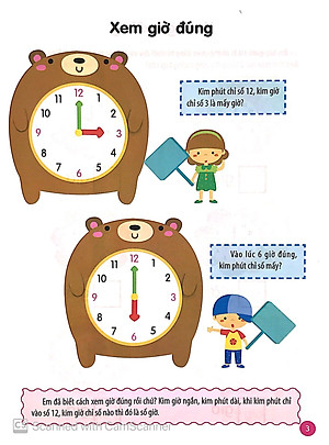 Sách Vui Học Toán - Học Xem Giờ