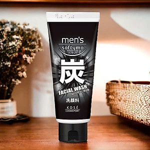 Sữa Rửa Mặt Nam Chiết Xuất Than Hoạt Tính Kosé Softymo Men's Facial Wash A (130 G)