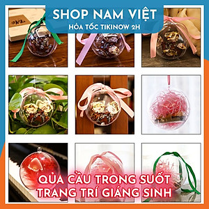 Quả Cầu Nhựa Trong Suốt Trang Trí Tiệc Cưới, Giáng Sinh