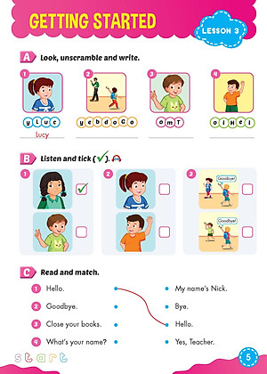 Bài tập bổ trợ Tiếng Anh 3 i-Learn Smart Start