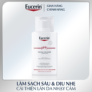 Sữa rửa mặt không gây kích ứng cho da nhạy cảm Eucerin pH5 Facial Cleanser 100ml