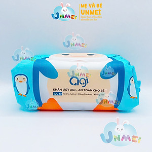 Khăn Ướt Agi Không Hương (100 Tờ) - Giao Mẫu Ngẫu Nhiên