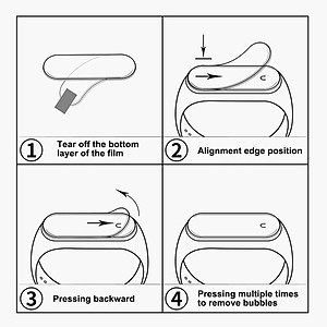 Miếng dán phim TPU mềm bảo vệ toàn màn hình cho đồng hồ miband 4/ miband 5