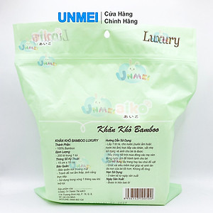Khăn Khô, Khăn Vải Khô Đa Năng AIKO Bambo Luxury 200 tờ/bịch (KT: 15x18cm) Siêu Mềm Mại, An Toàn Cho Da Bé