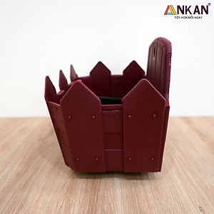 Chậu Nhựa Trồng Cây ANKAN Để Treo Ban Công, Treo Tường, Ngoài Trời, Sân Vườn, Kích Thước 24 x 19cm, Nhựa Cao Cấp