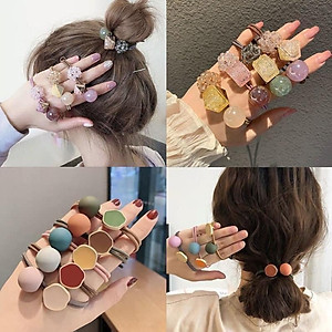 Sét 20 Dây Buộc Tóc Siêu Xinh Túi Trong Suốt Bấm Khoá Hót Hít MINIIN - Nhiều Mẫu Hình Dễ Thương Tha Hồ Lựa Chọn