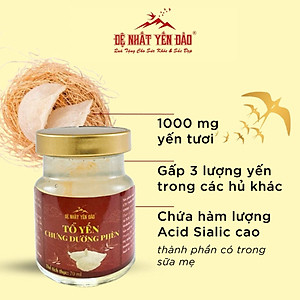 [TOP SALE] TỔ YẾN CHƯNG ĐƯỜNG PHÈN 100% Tổ Yến Thật (Hàm Lượng 30%) (6 Lọ X 70ML) - Đệ Nhất Yến Đảo - Tăng Sức Đề Kháng - Kích Thích Tiêu Hóa - An Thần - Bổ Phế - Long Đờm - Giảm Ho - Tăng Cường Trí Nhớ - Kéo Dài Thanh Xuân