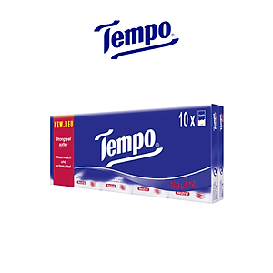 Combo 2 Lốc Khăn Giấy Bỏ Túi Tempo Regular (Lốc 10 Gói) - Không Mùi