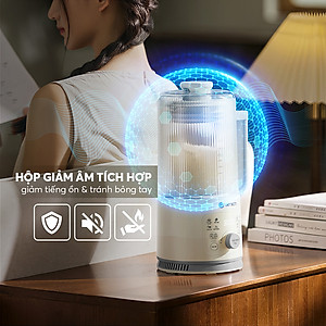 Máy làm sữa hạt Elmich CBE-8720, công suất xay 300W, công suất nấu 500W, dung tích xay nóng 600ml và xay lạnh 800ml, lưỡi dao với 10 cánh giúp xay nhuyễn, nhỏ gọn, dễ dàng lưu trữ và sử dụng - Hàng chính hãng