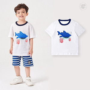 Áo thun bé trai BIGFOX - MISS MEOW size đại, áo cho bé chất cotton phong cách Âu Mỹ 10 - 26 kg QATE 03