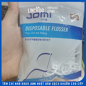 Tăm chỉ nha khoa JOMI Nhật Bản sạch khuẩn cao cấp Gói 80 chiếc