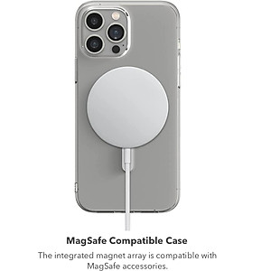Ốp lưng kháng khuẩn chống sốc hỗ trợ sạc Maqsafe cho iPhone 14 Pro Max (6.7 inch) hiệu ZAGG Gear4 Crystal Clear Case (siêu mỏng 1.5mm, kháng khuẩn cho tay, chống sốc độ cao 4m, vật liệu tái chế thân thiện với môi trường) - hàng nhập khẩu