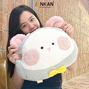 Gối Tựa Lưng Văn Phòng Kèm Chăn 3 Trong 1 Cừu Xanh Mint Cao Cấp, Dùng Để Ngủ Tại Văn Phòng, Đi Du Lịch Hoặc Quà Tặng Cho Người Thân