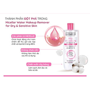 Nước tẩy trang Evoluderm Eau Micellaire 500ml