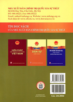 Bộ Luật Tố Tụng Dân Sự (Hiện Hành) (Sửa đổi, bổ sung năm 2019) - Tái bản năm 2020