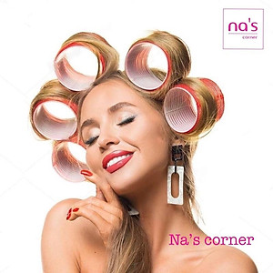 Lô quấn tóc tự dính cuốn uốn phồng tóc mái nhựa (1 cái)