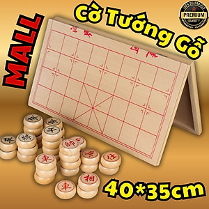 [GỖ TỰ NHIÊN CAO CẤP] Bộ cờ tướng gỗ sồi cao cấp kích thước 40 x 35cm, Bộ cờ tướng cao cấp khắc nét tinh xảo có bàn là hộp đựng gấp gọn - Hàng chính hãng D Danido