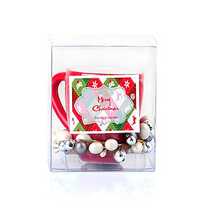 Cốc nến thơm ông già Noel MIC7509 7.5 x 9 cm
