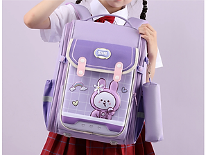 Balo học sinh cấp 1 và 2 siêu nhẹ chống gù chống nước cao cấp phong cách nhật bản