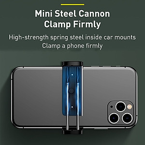 Giá Đỡ Điện Thoại Ô Tô Gắn Cửa Gió Baseus Nhỏ Gọn Xoay 360 Độ Phù Hợp Kích Thước 4.7-6.5 Inch - Hàng Chính Hãng