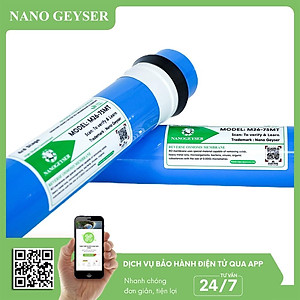 Lõi lọc nước số 4 máy RO, Màng RO Nano Geyser, Dùng cho các dòng máy lọc nước RO, Kangaroo, Karofi, Aqua - Hàng Chính Hãng