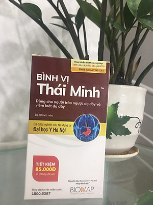 Bình vị Thái Minh- Giảm viêm loét dạ dày, trào ngược dạ dày, thực quản
