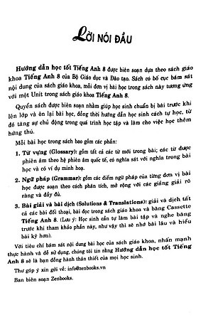 Sách Hướng Dẫn Học Tốt Tiếng Anh 8