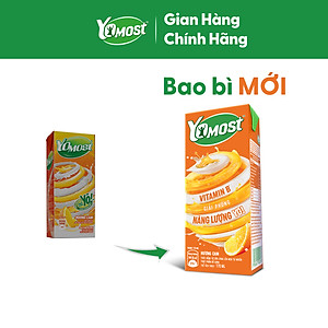 Thùng 48 Hộp Sữa Chua Lên Men Tự Nhiên Yomost Vị Cam (170ml/Hộp)