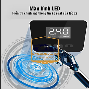 Bơm Lốp ô tô dự phòng Điện Tử Tự Ngắt Có Đèn Pin TANGDi cài đặt thông số tự động ( mã 1011) - Hàng Chính Hãng