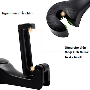 Móc treo đồ sau ghế kiêm giá đỡ điện thoại đa năng trên ô tô CS-G01
