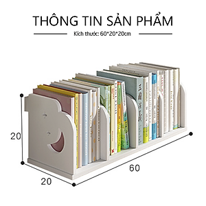 Kệ Sách Để Bàn Làm Việc Họa Tiết Dễ Thương Thương Hiệu IGA - IG410